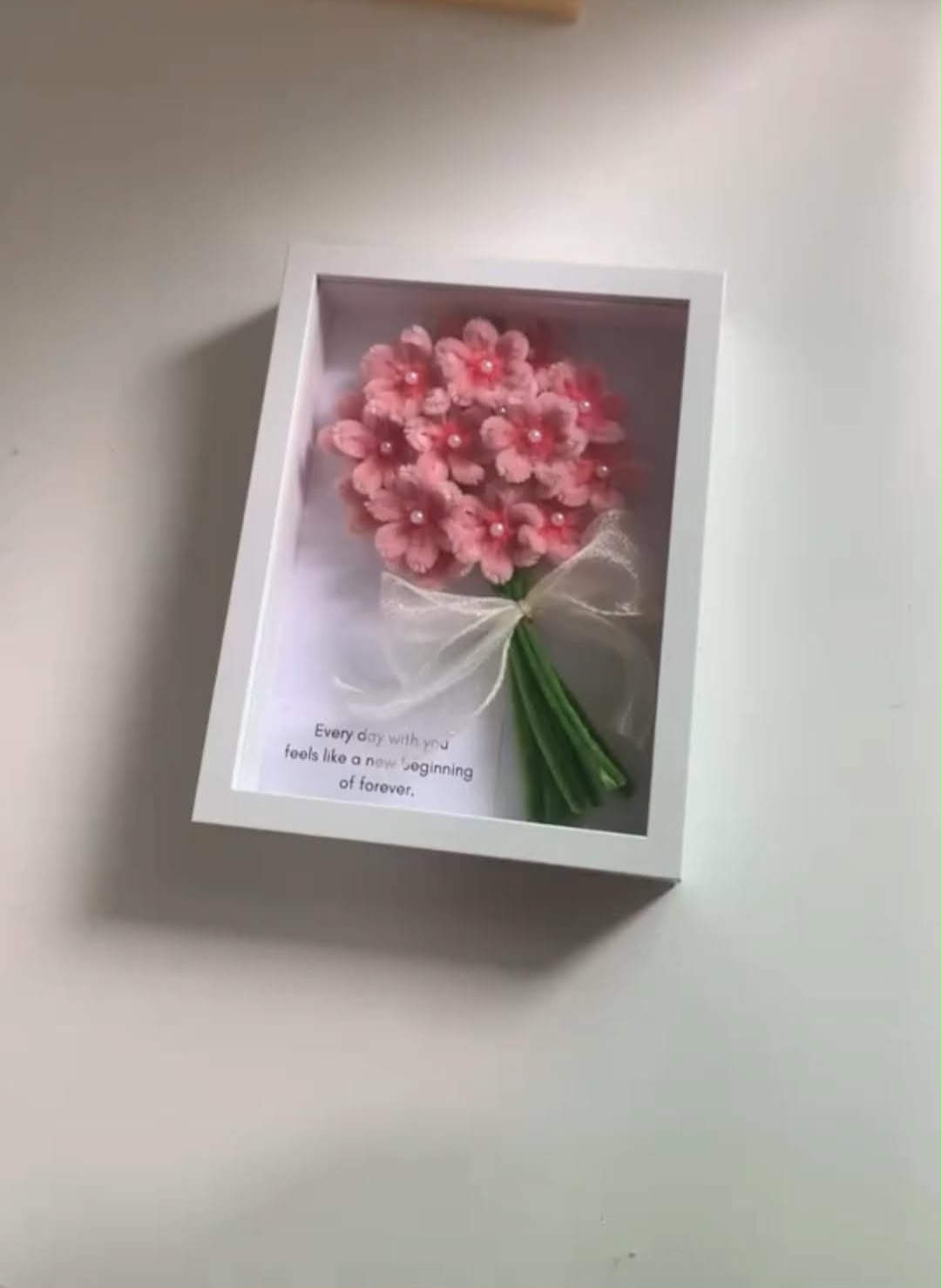 Signature Frame — handmade flower keepsake frame — view 2