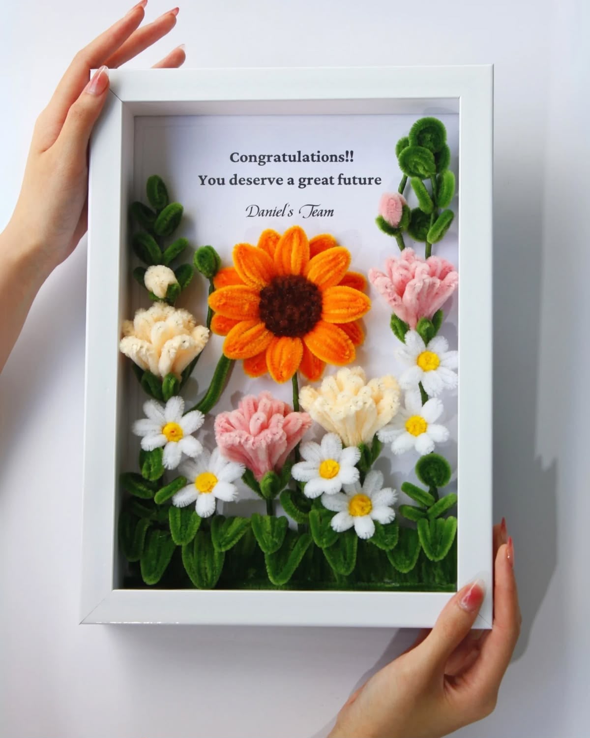 Signature Frame — handmade flower keepsake frame — view 3