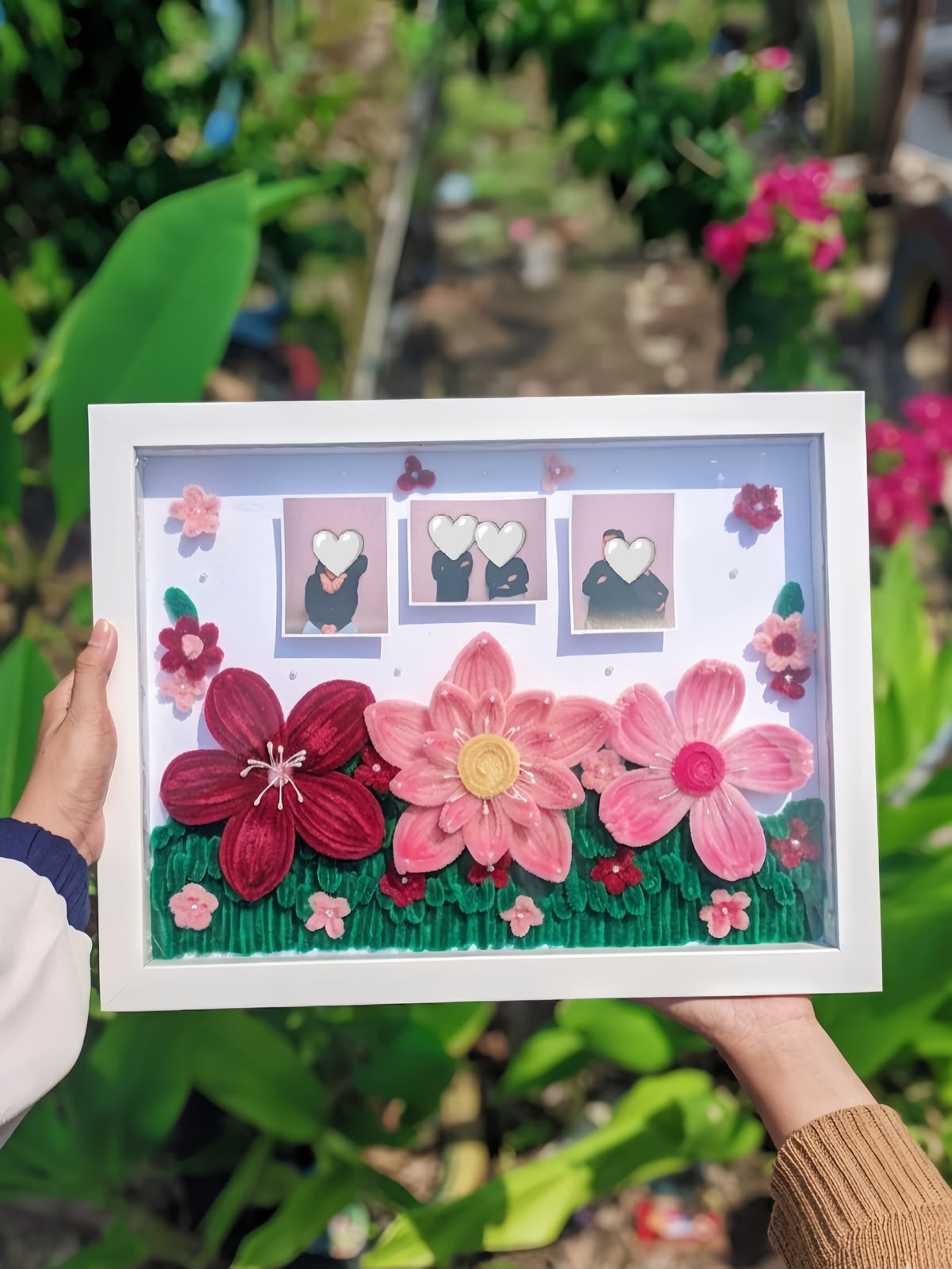 Signature Frame — handmade flower keepsake frame