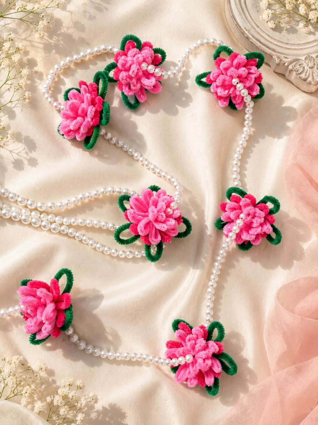 Lotus Latkan — handmade festive flower hanging — view 3